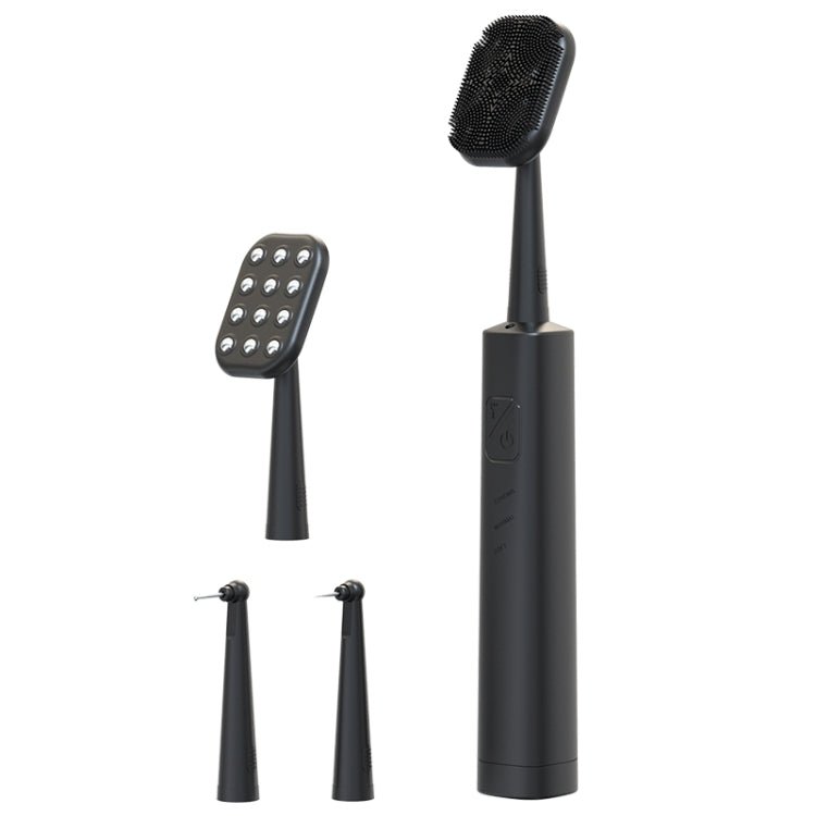 LSHOW YJK108 Multi - function Facial Cleansingand Teeth Cleaning Instrument with LED Auxiliary Light(Black) - British D'sire Main image
