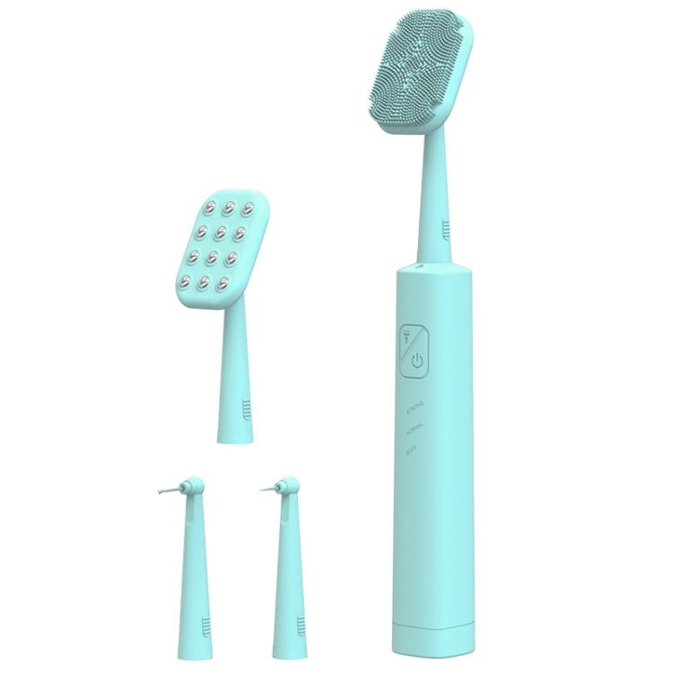 LSHOW YJK108 Multi - function Facial Cleansingand Teeth Cleaning Instrument with LED Auxiliary Light(Blue) - British D'sire Main image
