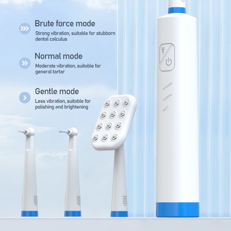LSHOW YJK108 Multi - function Facial Cleansingand Teeth Cleaning Instrument with LED Auxiliary Light(White) - British D'sire