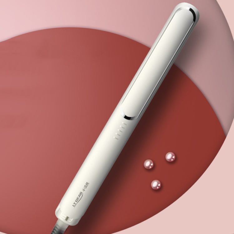 LTBEAR Negative Ion Straightening Curling Hair Wet and Dry Clipper Anti Hot Curling Iron, CN Plug(Ivory White) - British D'sire Main image