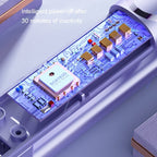 LTBEAR Negative Ion Straightening Curling Hair Wet and Dry Clipper Anti Hot Curling Iron, CN Plug(Purple) - British D'sire