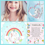 Luckimoli You are Magical Necklace for Girls Crystal Heart Pendant Necklaces Jewelry Gifts for Girls Daughter Granddaughter Niece Birthday - Kids Jewellery - British D'sire