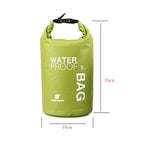 LUCKSTONE 5L Outdoor Scratch-Resistant Swimming Waterproof Bag(White) - British D'sire