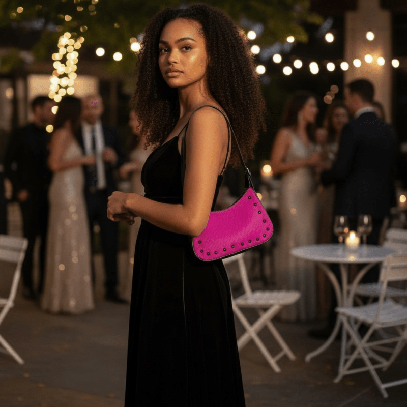 Luna - Fuchsia small handbag - Accessories - British D'sire