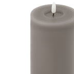 Luxe Collection Melt Effect 3.5x9 Grey LED Wax Candle - Candles - British D'sire