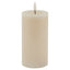 Luxe Collection Melt Effect 3x6 Taupe LED Wax Candle - Candles - British D'sire