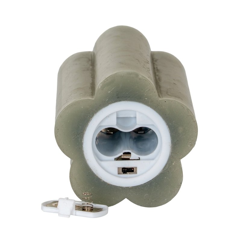 Luxe Collection Natural Glow 2.75x5 Grey Pillar LED Candle - Candles - British D'sire