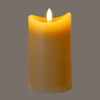 Luxe Collection Natural Glow 2.75x5 Taupe Melted LED Candle - Candles - British D'sire