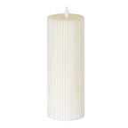 Luxe Collection Natural Glow 3.5x9 Texture Ribbed LED Candle - Candles - British D'sire