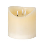 Luxe Collection Natural Glow 6x6 Cream Melted LED Candle - Candles - British D'sire
