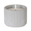 Luxe Collection Natural Glow Chalk Ribbed Medium LED Candle - Candles - British D'sire