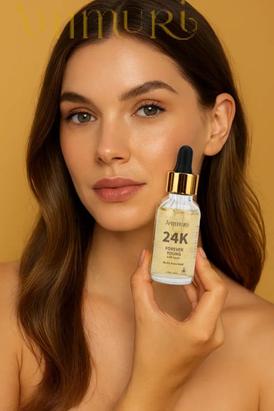 Luxurious 24K Gold Serum Targets Dark Circles, Uneven Skin Tone, and Fine Lines - 24K Face Serum - British D'sire