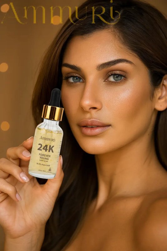 Luxurious 24K Gold Serum Targets Dark Circles, Uneven Skin Tone, and Fine Lines - 24K Face Serum - British D'sire