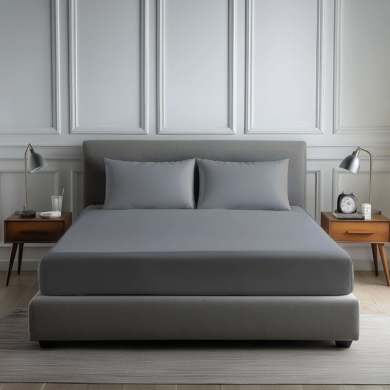 Luxury 200TC Soft Touch Fitted Sheet Bed Linen 30cm Extra Deep Skirt Secondary image