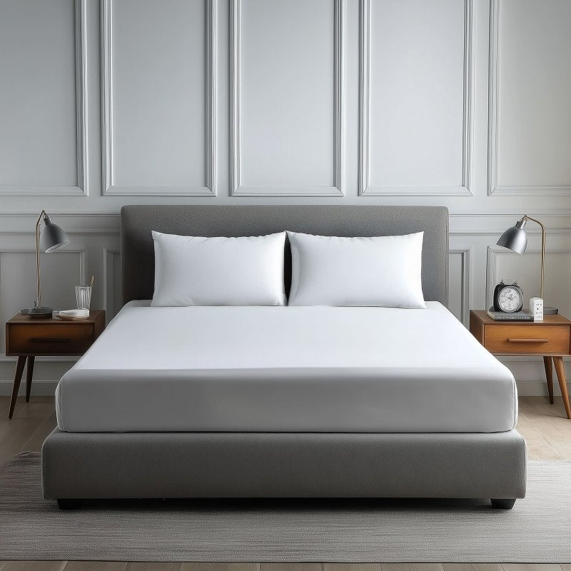Luxury 200TC Soft Touch Fitted Sheet Bed Linen 30cm Extra Deep Skirt - British D'sire