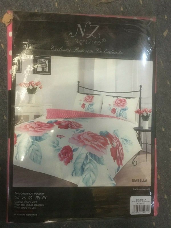 Luxury Reversible Floral Duvet Quilt Cover Bedding Set Single Double King Size - Home, Furniture & DIY:Bedding:Bedding Sets & Duvet Covers - British D'sire