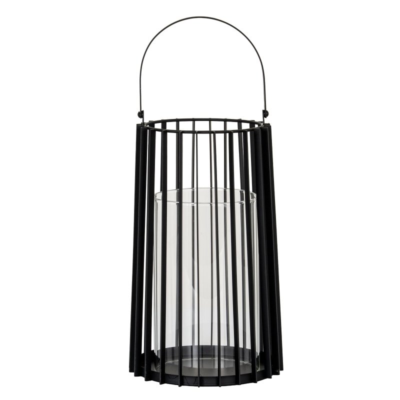 Lynk Large Lantern With Handle And Glass Candle Holder - Candle Holder - British D'sire
