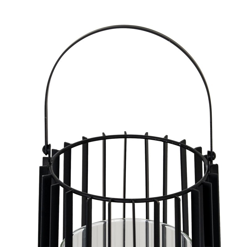 Lynk Large Lantern With Handle And Glass Candle Holder - Candle Holder - British D'sire