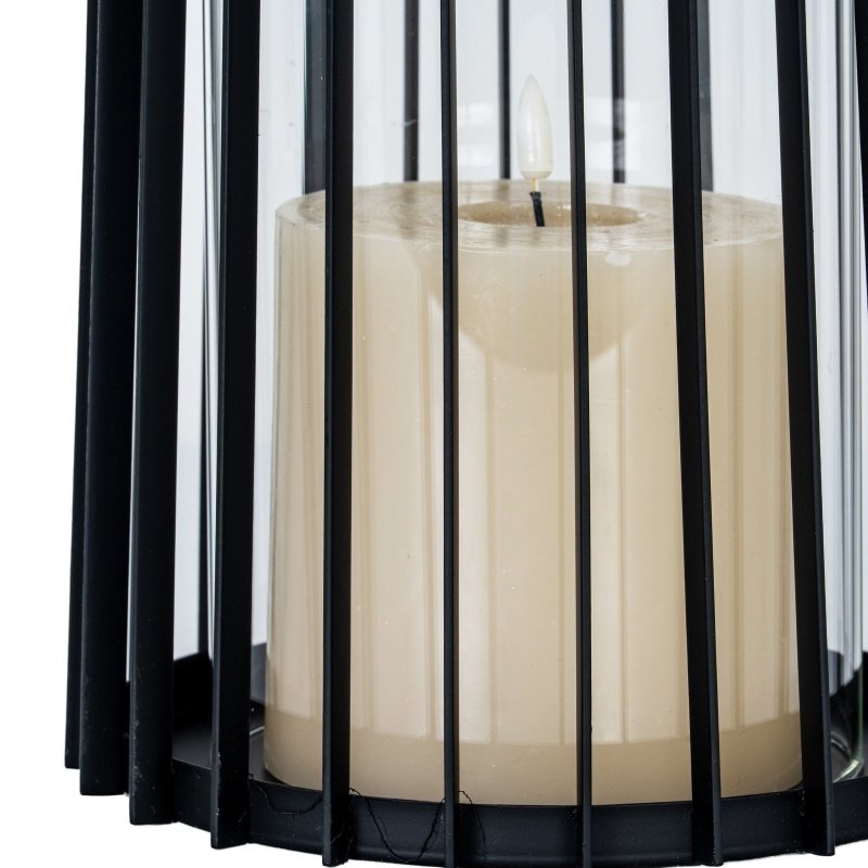 Lynk Large Lantern With Handle And Glass Candle Holder - Candle Holder - British D'sire
