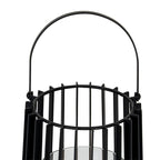 Lynk Medium Lantern With Handle And Glass Candle Holder - Candle Holder - British D'sire