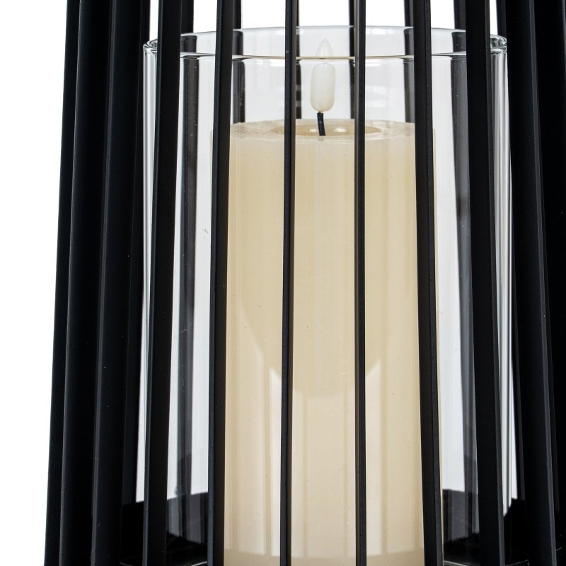 Lynk Medium Lantern With Handle And Glass Candle Holder - Candle Holder - British D'sire