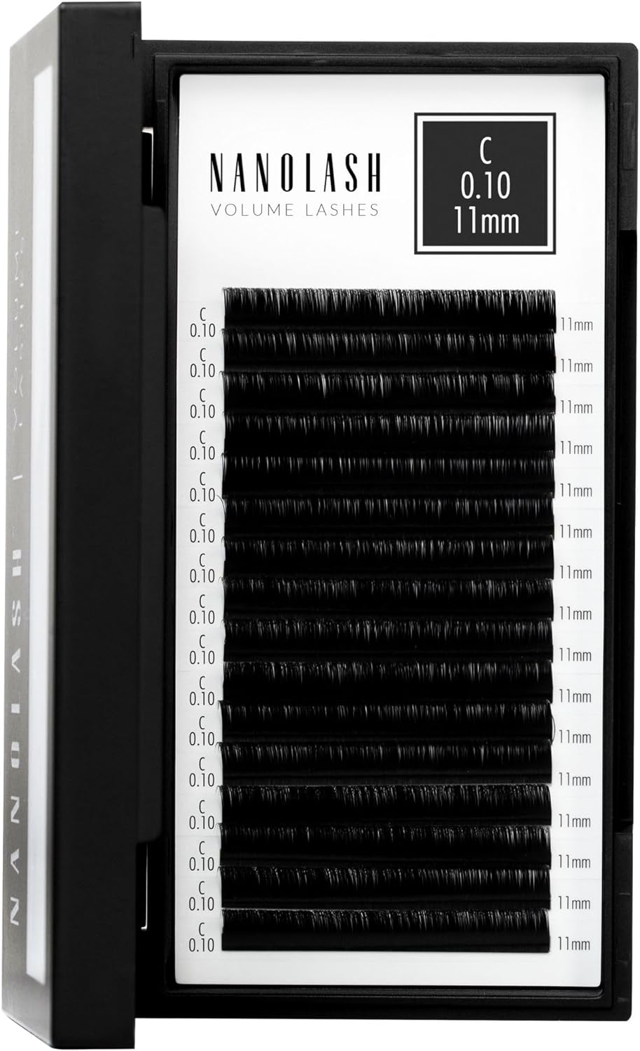 Nanolash Volume Lashes - false lashes for professional eyelash extensions, volume eyelash extensions (0.10 C, 11mm) Main image