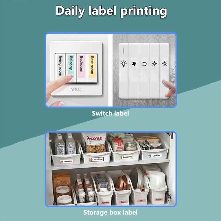 M2 Small Portable Wireless Thermal Photo Printer Student Error Question Label Printer(Black) - British D'sire