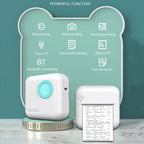 M2 Small Portable Wireless Thermal Photo Printer Student Error Question Label Printer(Blue) - British D'sire