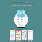 M2 Small Portable Wireless Thermal Photo Printer Student Error Question Label Printer(Pink) - British D'sire