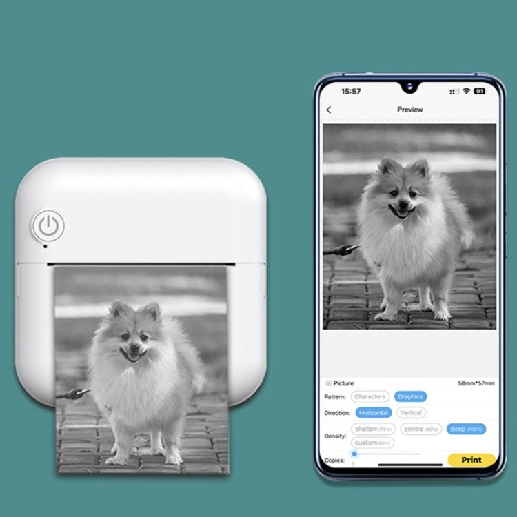 M2 Small Portable Wireless Thermal Photo Printer Student Error Question Label Printer(Pink) - British D'sire