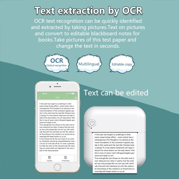 M2 Small Portable Wireless Thermal Photo Printer Student Error Question Label Printer(Pink) - British D'sire