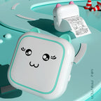 M5 Mini Cartoon Portable Bluetooth Printer Photo Thermal Printer(Blue) - British D'sire