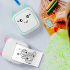 M5 Mini Cartoon Portable Bluetooth Printer Photo Thermal Printer(Pink) - British D'sire