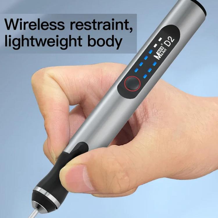 MaAnt D2 Rechargeable Speed Regulating Electric Grinding Pen Small Sanding Machine With 7 Sanding Heads - British D'sire