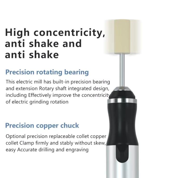MaAnt D2 Rechargeable Speed Regulating Electric Grinding Pen Small Sanding Machine With 7 Sanding Heads - British D'sire