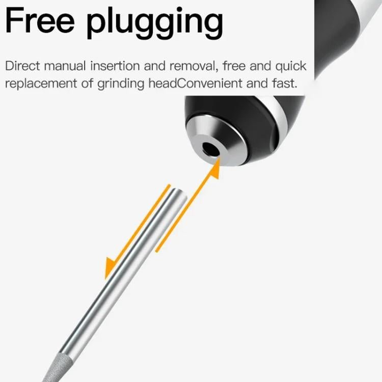 MaAnt D2 Rechargeable Speed Regulating Electric Grinding Pen Small Sanding Machine With 7 Sanding Heads - British D'sire