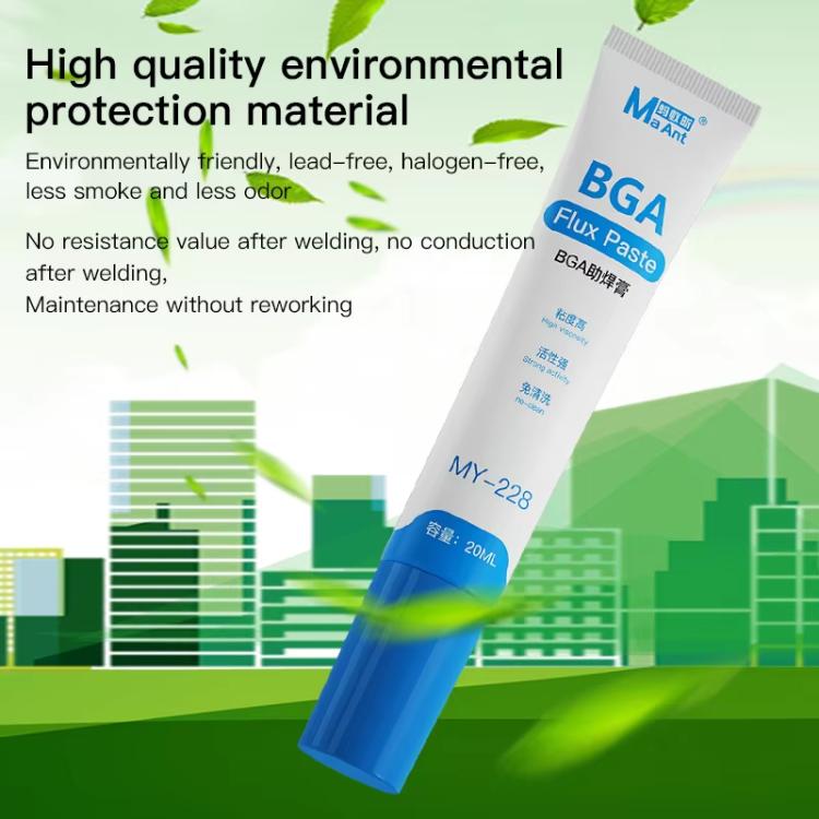 MaAnt MY - 228 Chip Cell Phone Repair Soldering BGA Flux Paste No Lead / Halogen Flux No Cleaning - British D'sire