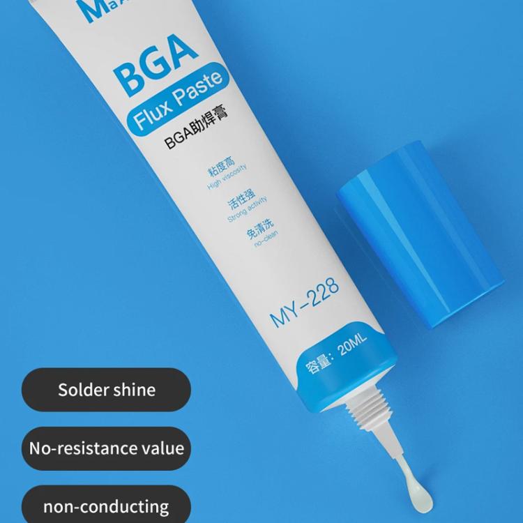MaAnt MY-228 Chip Cell Phone Repair Soldering BGA Flux Paste No Lead / Halogen Flux No Cleaning Secondary image