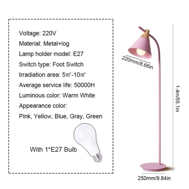 Macaron floor lamp vertical table lamp (Gray) Secondary image
