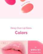 MACQUEEN - Dewy Over Lip Gloss - 6 Colors - Lip Gloss - British D'sire