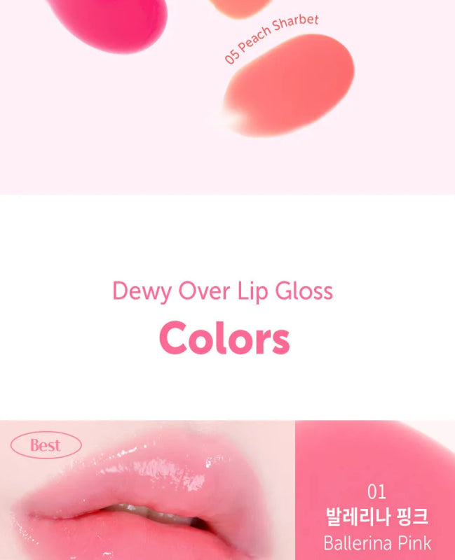 MACQUEEN - Dewy Over Lip Gloss - 6 Colors - Lip Gloss - British D'sire