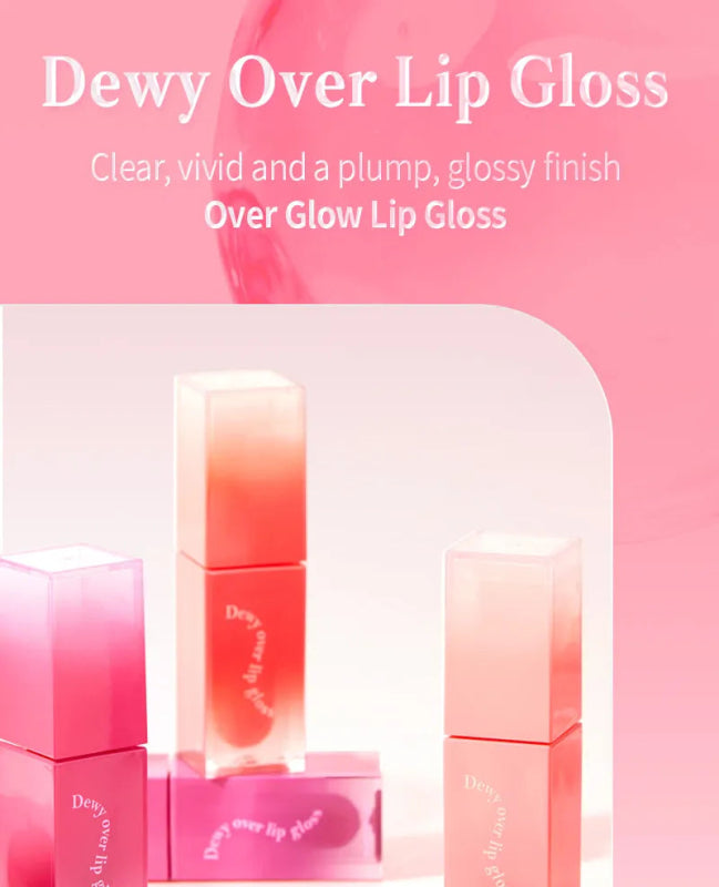 MACQUEEN - Dewy Over Lip Gloss - 6 Colors - Lip Gloss - British D'sire