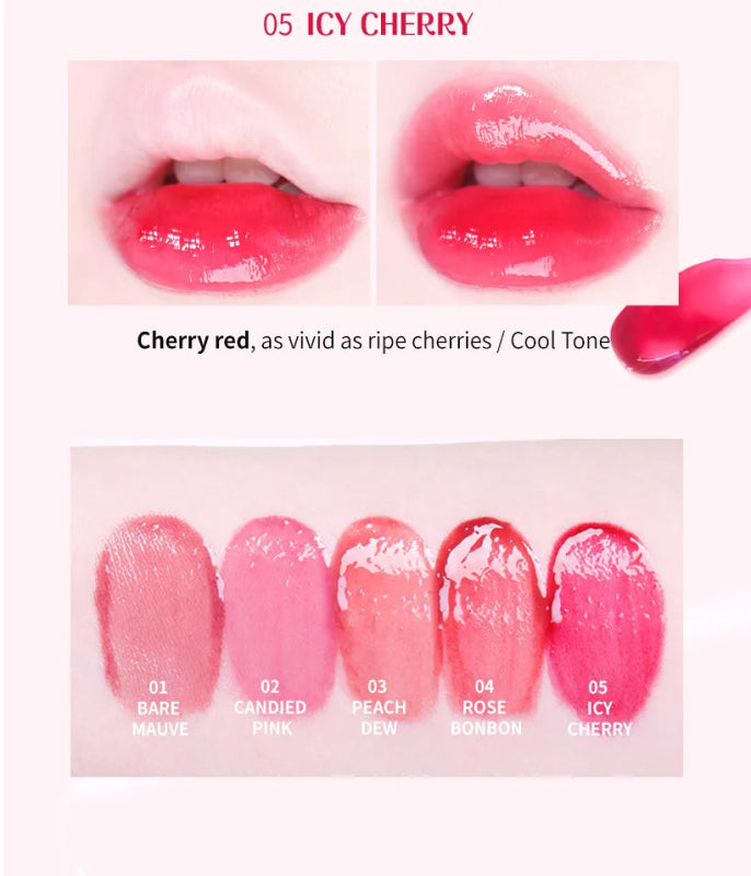 MACQUEEN - Dewy Water Glow Lip Tint - [#01 Bare Mauve] - Lip Tint - British D'sire