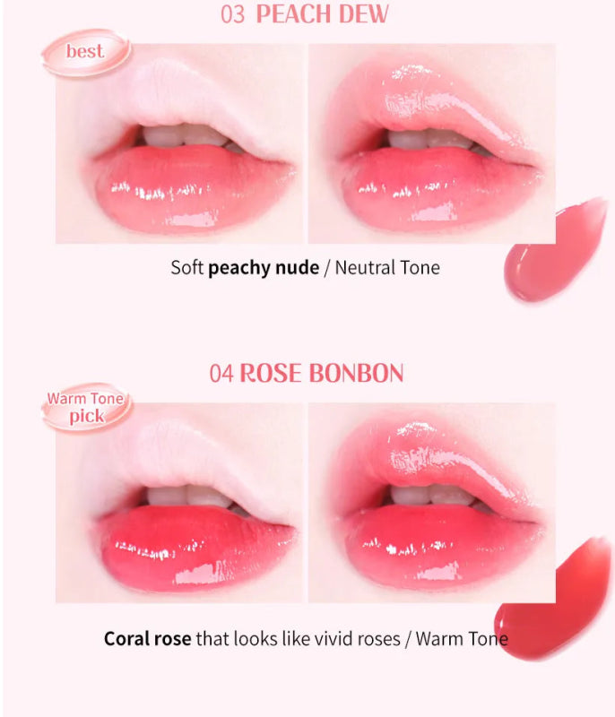 MACQUEEN - Dewy Water Glow Lip Tint - [#01 Bare Mauve] - Lip Tint - British D'sire