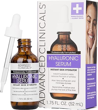 Madam Wellness Advanced Clinicals Hyaluronic Acid Face Serum, 1.7 Fl Oz – Hydrating Anti - Aging Serum for Women and Men with Hyaluronic Acid and Aloe Vera to Instantly Plump Fine Lines, Reduce Wrinkles, and Restore Skin Radiance - Facial Serum - British D'sire Main image