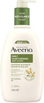 Madam Wellness Aveeno Daily Moisturising Body Lotion – 500ml with Soothing Oats & Rich Emollients | Fragrance - Free Hydration for Sensitive, Normal to Dry Skin | Nourishes & Protects Skin Barrier for Everyday Care - Lotions & Moisturizers - British D'sire