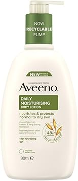 Madam Wellness Aveeno Daily Moisturising Body Lotion – 500ml with Soothing Oats & Rich Emollients | Fragrance - Free Hydration for Sensitive, Normal to Dry Skin | Nourishes & Protects Skin Barrier for Everyday Care - Lotions & Moisturizers - British D'sire
