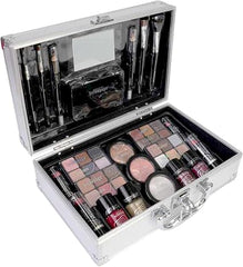 Madam Wellness Bonvoyage Bon Voyage 43 - Piece Professional Makeup Set | All - in - One Beauty Kit for Women | Includes Lipstick, Eyeshadow, Blush, Nail Polish & More | Complete Cosmetic Collection for Face, Eyes & Lips - Professional Makeup - British D'sire