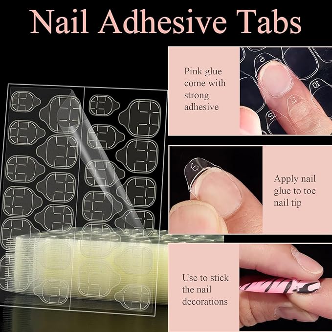 Madam Wellness DMQ French False Nails Kit – 120Pcs Short Square Press On Nails with Nail Glue | White Tip Full Cover Stick - On Fake Nails for Women | Easy French Nail Art & Manicure Decorations | Durable & Lightweight Design - French False Nails - British D'sire