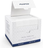 Madam Wellness EcoSoft Clean Towels XL – 50 Ct Disposable Face Cloths | 100% USDA Biobased Makeup Remover Wipes for Sensitive Skin | 10in x 12in Large, Thick & Ultra - Soft Towels | Gentle, Biodegradable Dry Wipes for Daily Use - Face Towels - British D'sire
